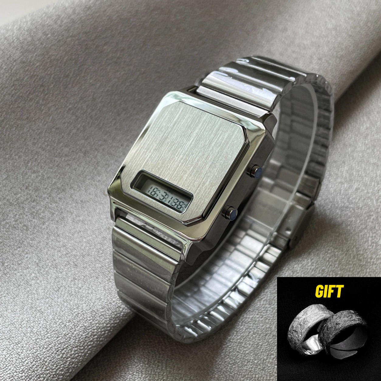 Luxury Watch Low Price - CILOA 남성용 새로운 사각형 전자 시계