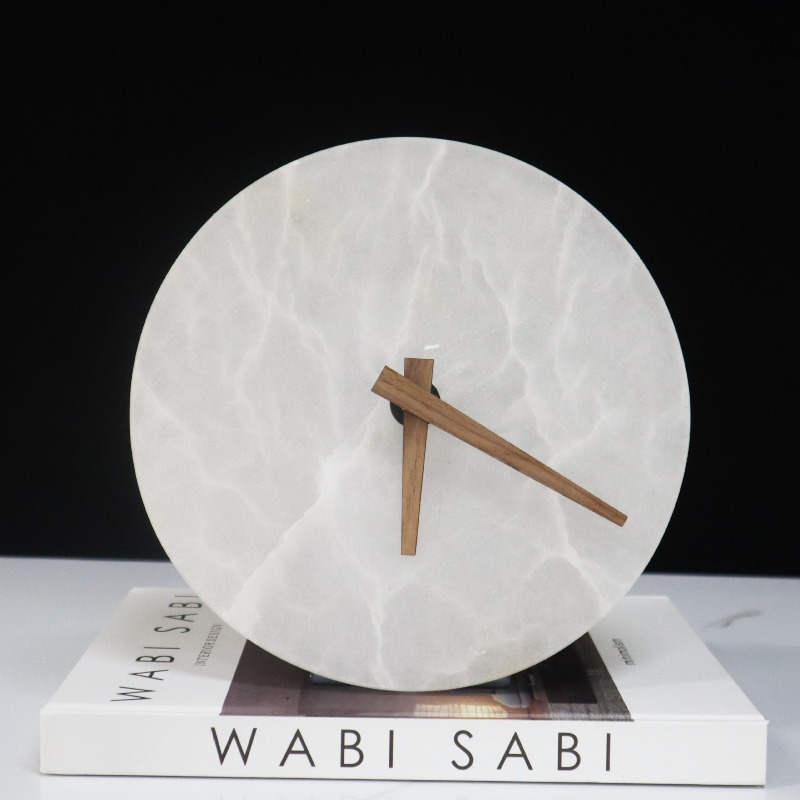 Table Watch Luxury - 대리석 테이블 시계 장식 탁상 시계