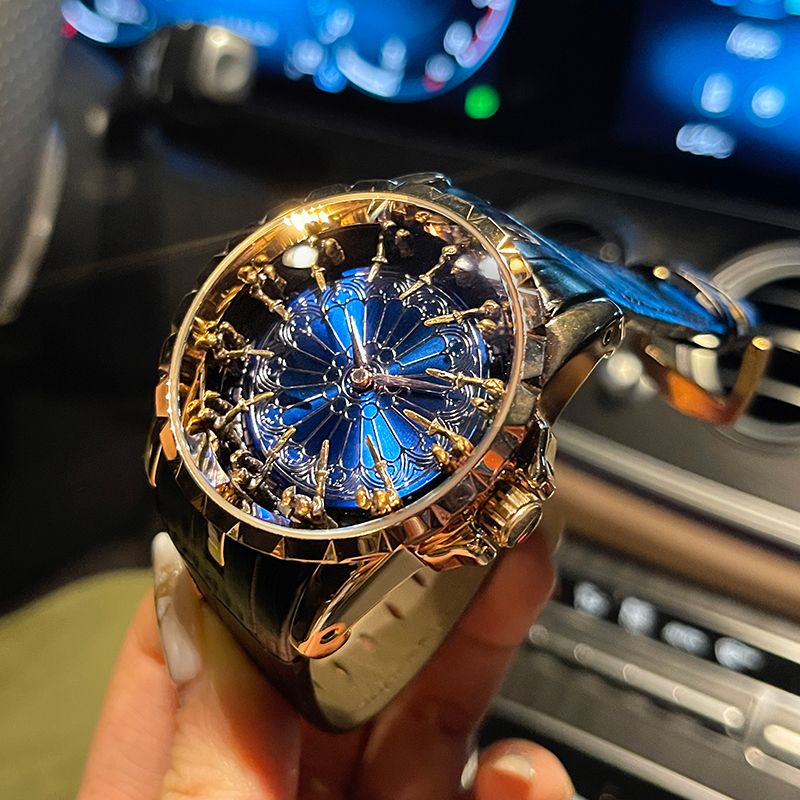 Table Watch Luxury - 고급스럽고 우아한 남성용 시계, 원탁 12인