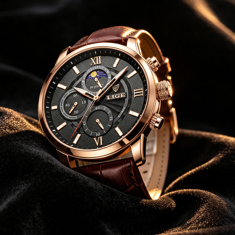 Luxury Watch Audemars Piguet - LIGE 캐주얼 남성 시계 고급 가죽