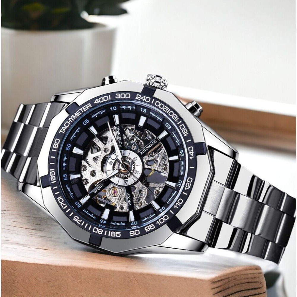 Luxury Watch Nice - FORSINING 브랜드 자동 자체 바람 해골