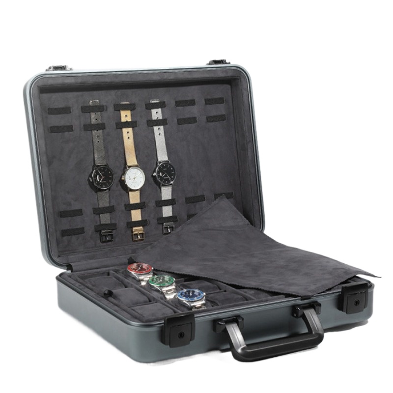 Luxury Watch Case Travel - 알루미늄 럭셔리 시계 상자, 대형 금속