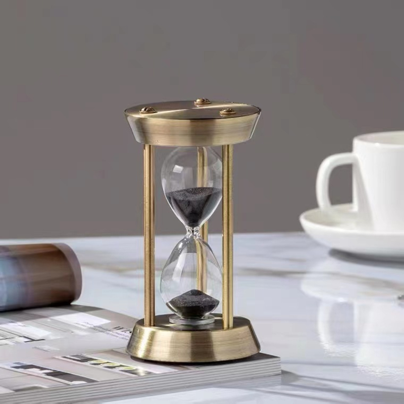 Table Watch Luxury - 거실 금속 세 기둥 타이머 장식