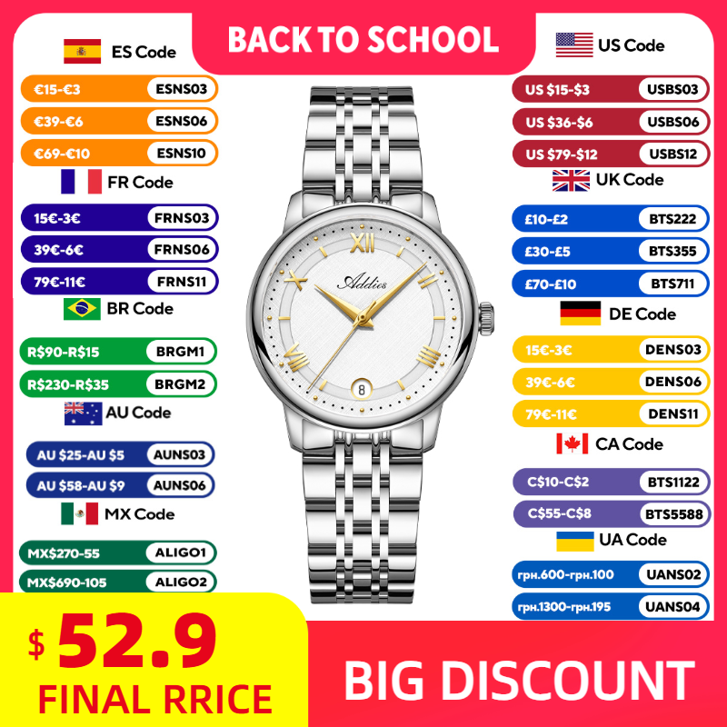 Luxury Watch Case Travel - ADDIES 새로운 럭셔리 여성용 시계 GM12