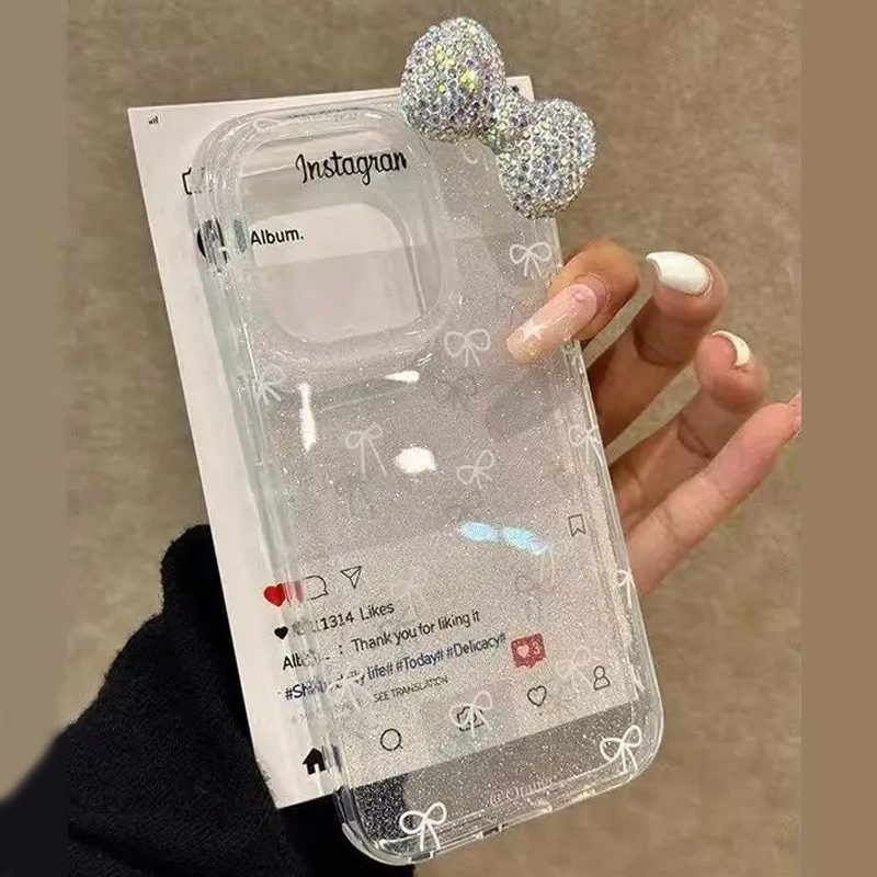 Luxury Watch Case - 럭셔리 스파클링 파우더 3D 풀 다이아몬드