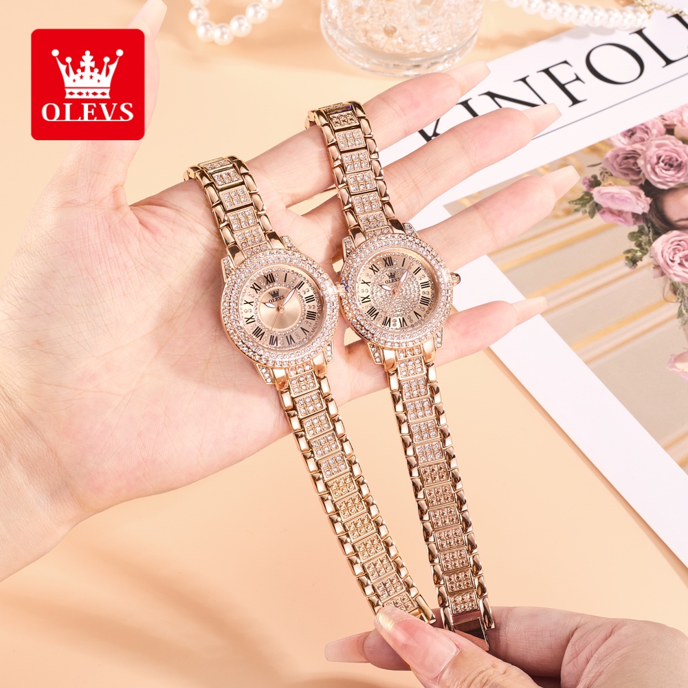 OLEVS 럭셔리 패션 여성용 시계 다이아몬드 다이얼  - Luxury Watch & Jewellery 리뷰 및 가격