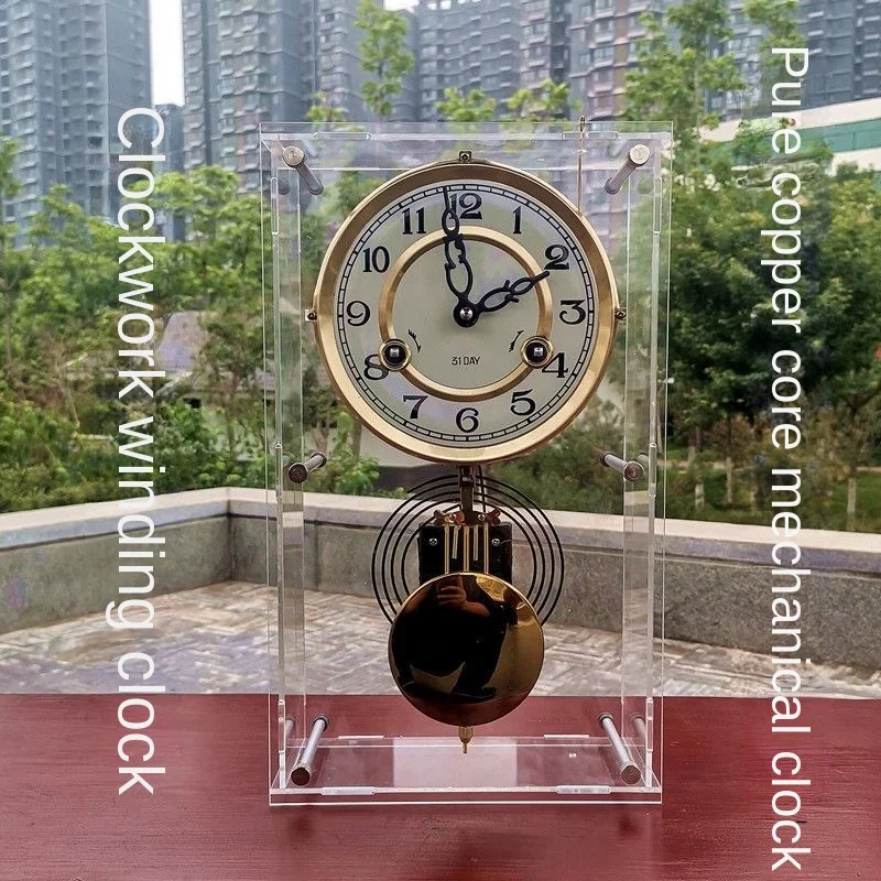 빈티지 기계식 테이블 시계 진자 벽시계 럭셔리 순수 구 - Table Watch Luxury 리뷰 및 가격