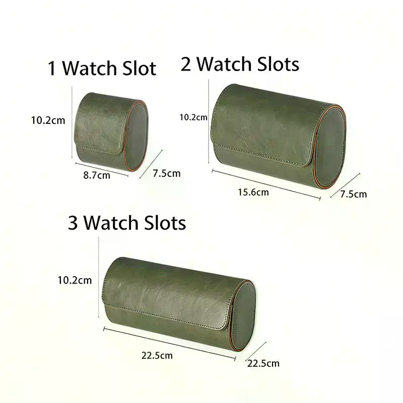 가죽 시계 롤 1 2 3 슬롯 여행용 시계 케이스 고급 - Luxury Watch Case Travel 리뷰 및 가격
