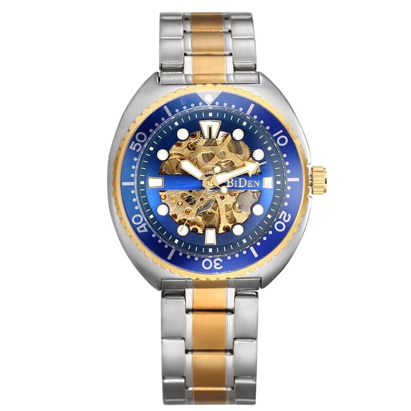 BIDEN 남성용 스팀펑크 스켈레톤 자동 기계식 손목시 - Luxury Watch Nice 리뷰 및 가격