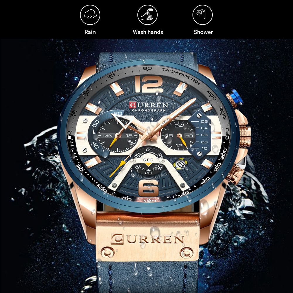 CURREN 남성용 쿼츠 시계, 최고 브랜드 럭셔리 시 - Luxury Watch Apple 리뷰 및 가격