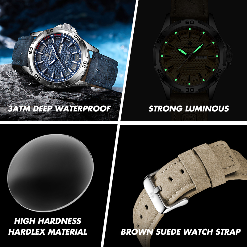PAAZOMU 비즈니스 맨 손목시계 방수 발광 날짜 주 - Luxury Watch Audemars Piguet 리뷰 및 가격