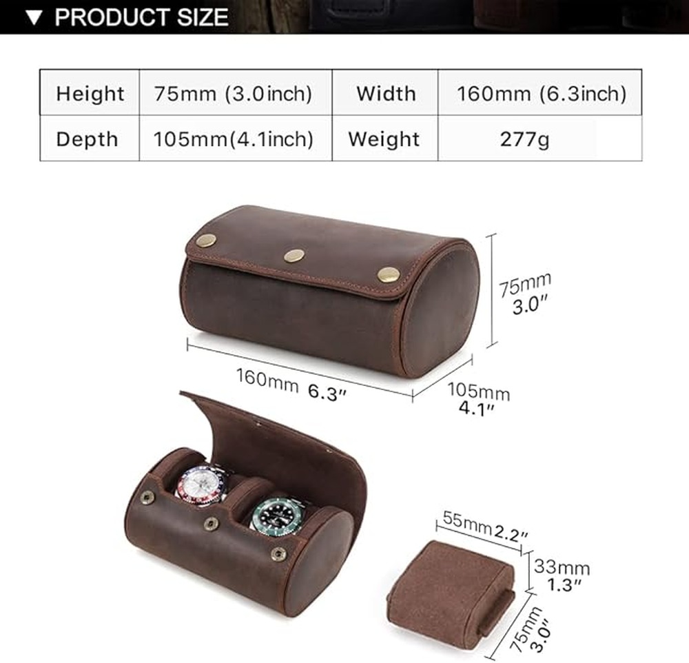럭셔리 시계 여행 케이스 수제 가죽 시계 롤, 백팩 실 - Luxury Watch Case Travel 리뷰 및 가격