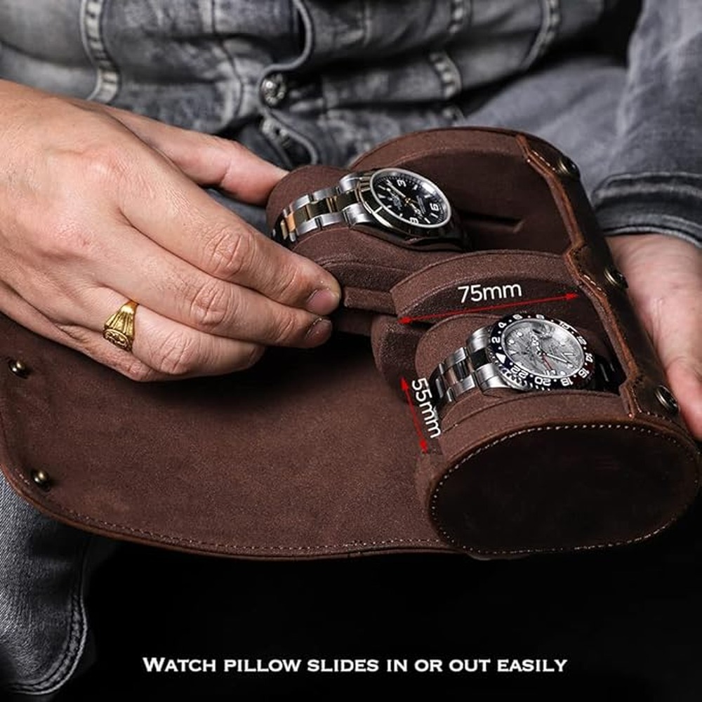 럭셔리 시계 여행 케이스 수제 가죽 시계 롤, 백팩 실 - Luxury Watch Case Travel 리뷰 및 가격