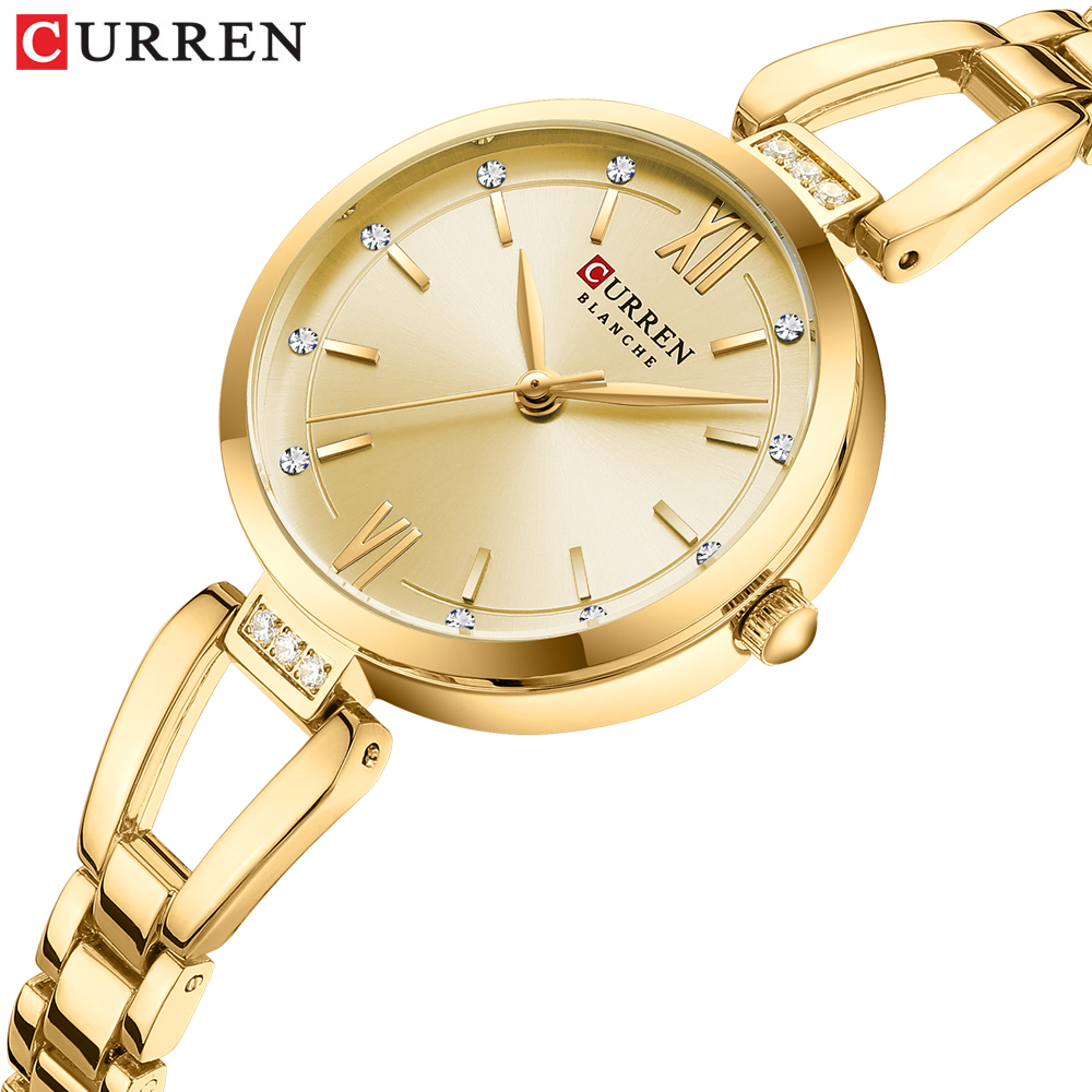 CURREN 여성용 시계 Laides 방수 스테인레스  - Luxury Watch Apple 리뷰 및 가격