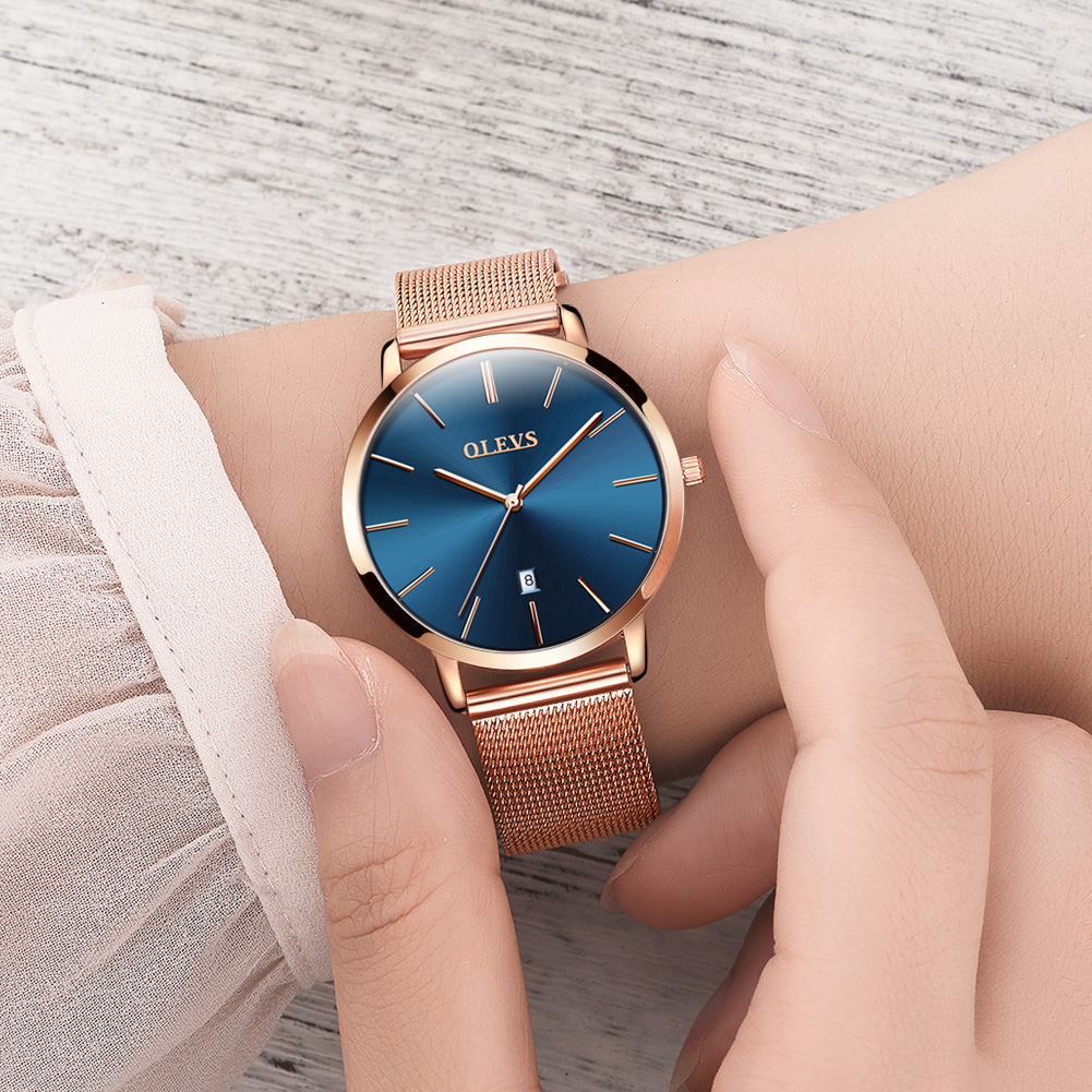 OLEVS-여성용 시계, 쿼츠 방수 시계, 럭셔리 레이 - Luxury Watch Case Travel 리뷰 및 가격