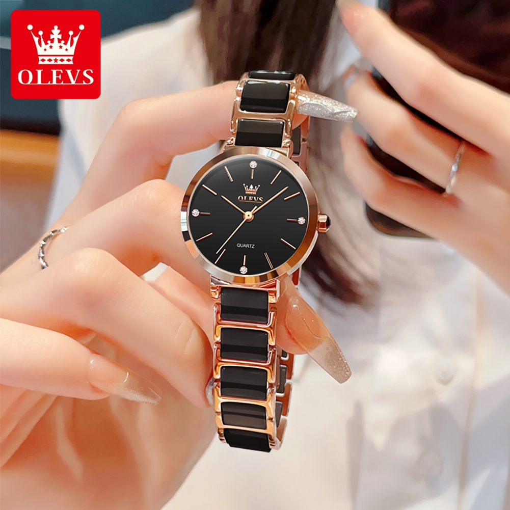 OLEVS 여성 시계 5877 고급스러운 우아한 쿼츠  - Luxury Watch Case 리뷰 및 가격