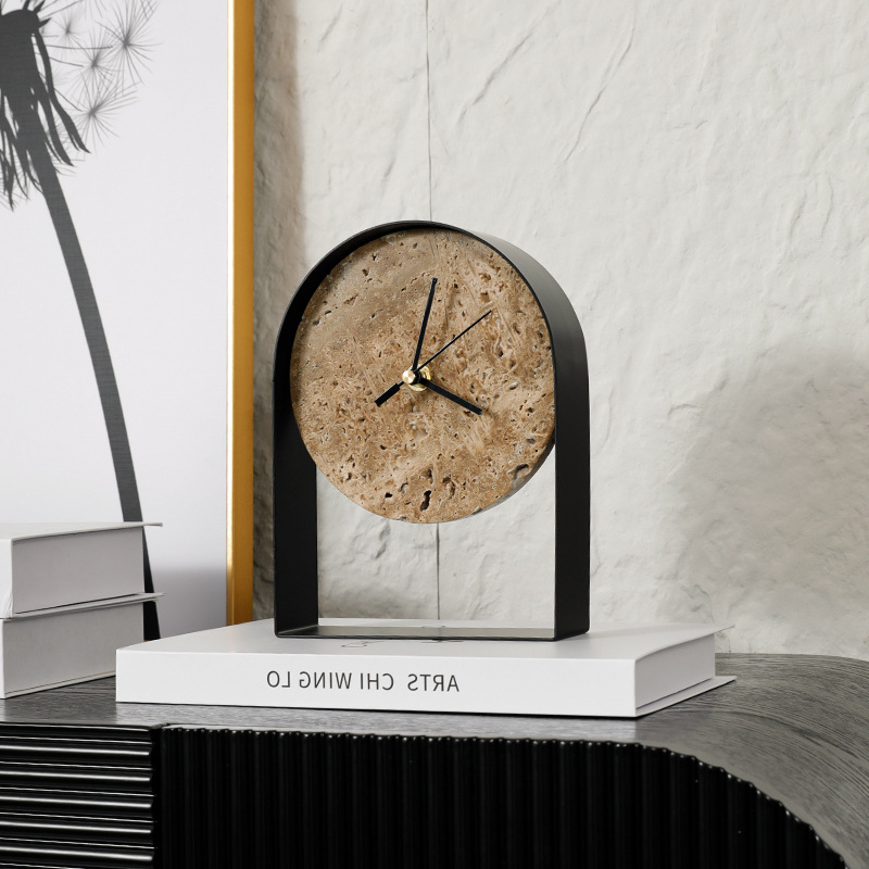 고급스러운 대리석 데스크탑 시계 현대 모델 룸 연구 책 - Table Watch Luxury 리뷰 및 가격