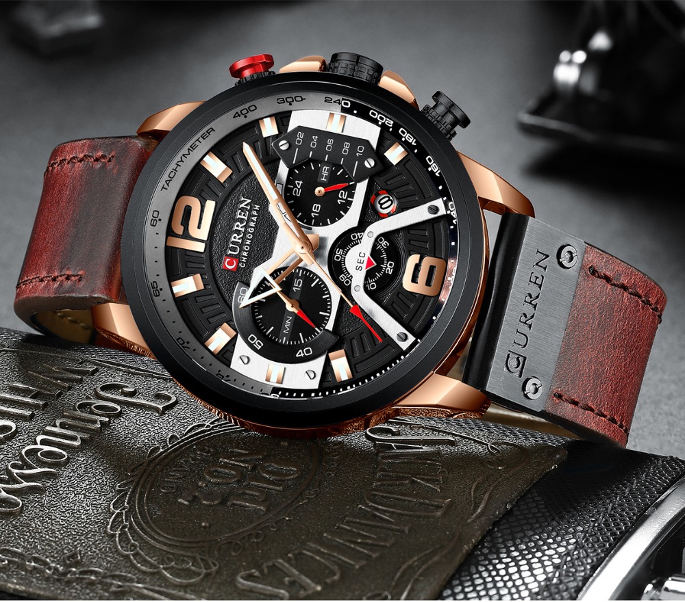 CURREN 신사복 캐주얼 스포츠 크로노 그래프 블루  - Luxury Watch Apple 리뷰 및 가격