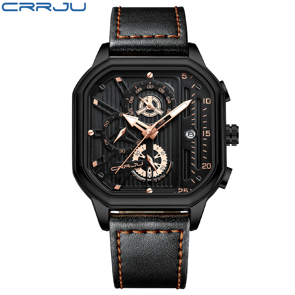 CRRJU-럭셔리 브랜드 밀리터리 가죽 스퀘어 시계 남 - Luxury Watch Audemars Piguet 리뷰 및 가격