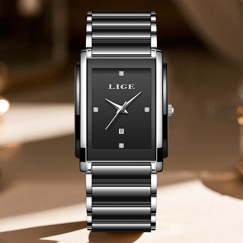 LIGE 새로운 럭셔리 여성 시계 우아한 세라믹 쿼츠  - Luxury Watch Case Travel 리뷰 및 가격