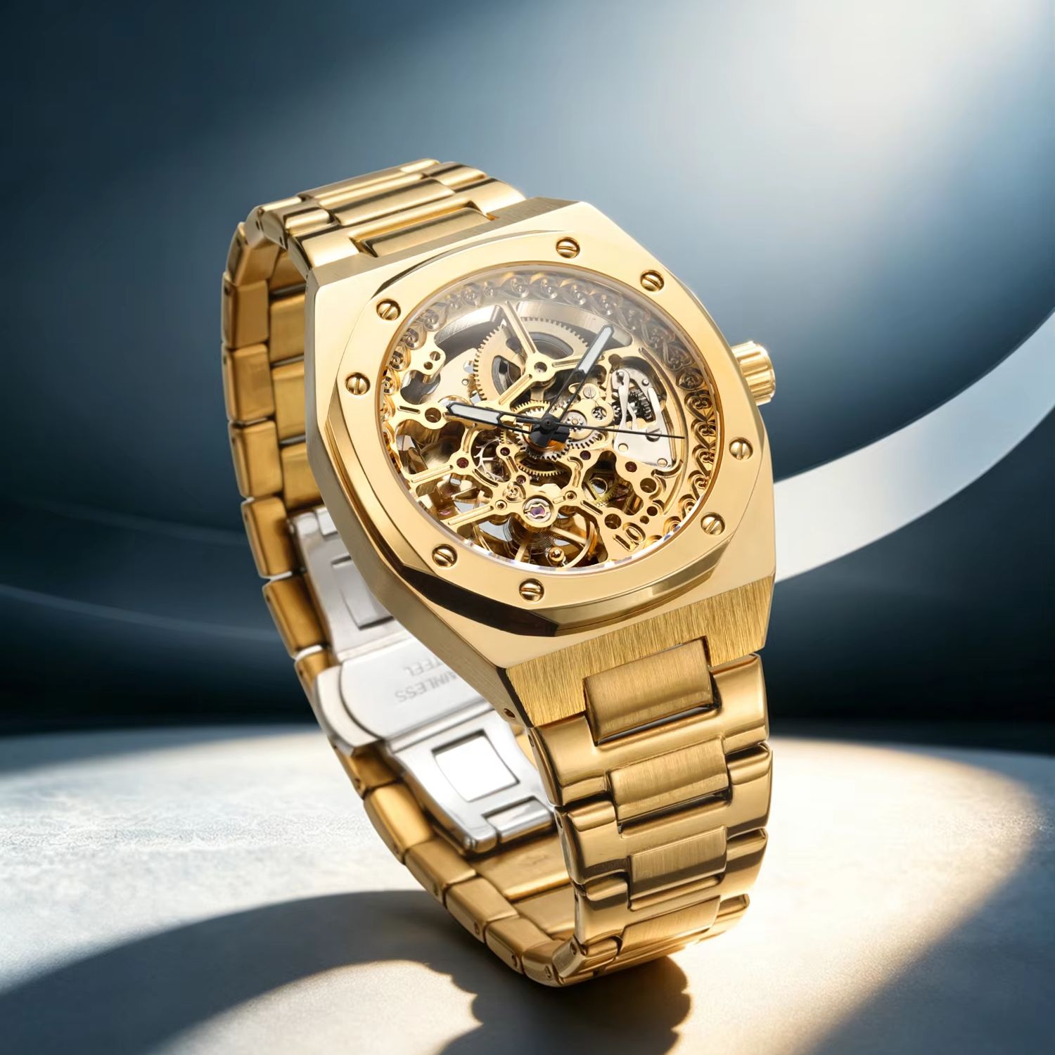포시닝 로얄 스켈레톤 남성용 기계식 시계 야광 핸즈 럭 - Luxury Watch Low Price 리뷰 및 가격