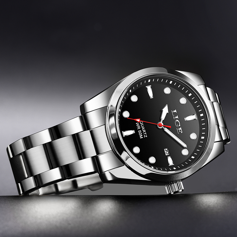 LIGE 최고 브랜드 럭셔리 남성 시계 캐주얼 패션 석 - Luxury Watch Top 10 리뷰 및 가격