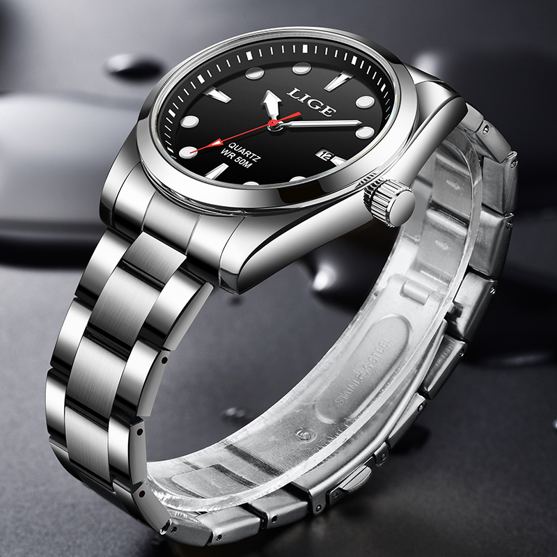 LIGE 최고 브랜드 럭셔리 남성 시계 캐주얼 패션 석 - Luxury Watch Top 10 리뷰 및 가격