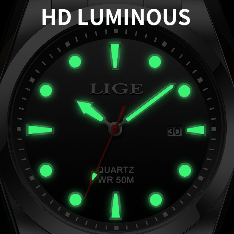 LIGE 최고 브랜드 럭셔리 남성 시계 캐주얼 패션 석 - Luxury Watch Top 10 리뷰 및 가격