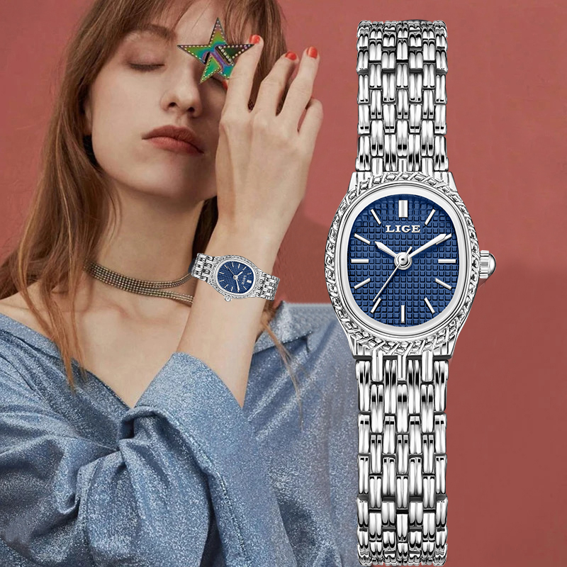 LIGE 패션 럭셔리 쿼츠 여성 시계 우아한 클래식 심 - Luxury Watch & Jewellery 리뷰 및 가격
