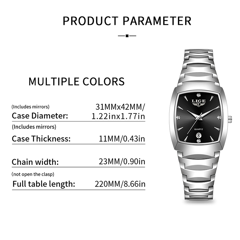 LIGE 시계 여성 비즈니스 럭셔리 숙녀 시계 여성 방 - Luxury Watch & Jewellery 리뷰 및 가격