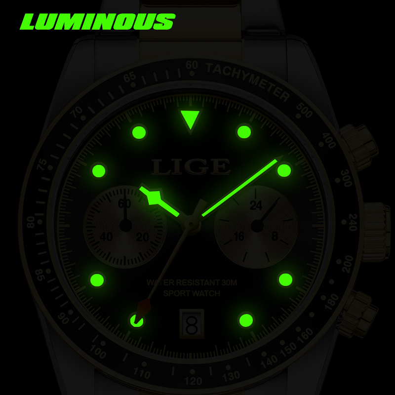 LIGE 브랜드 패션 남성 시계 고급 캐주얼 스포츠 야 - Luxury Watch Low Price 리뷰 및 가격