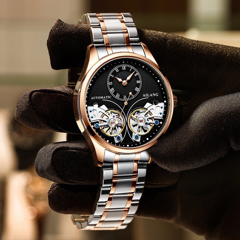 AILANG 남성용 브랜드의 새로운 패션 더블 뚜르 비 - Luxury Watch Low Price 리뷰 및 가격