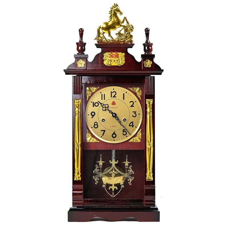 기계식 탁상시계 나무 빈티지 책상시계 대형 장식용 거실 - Table Watch Luxury 리뷰 및 가격