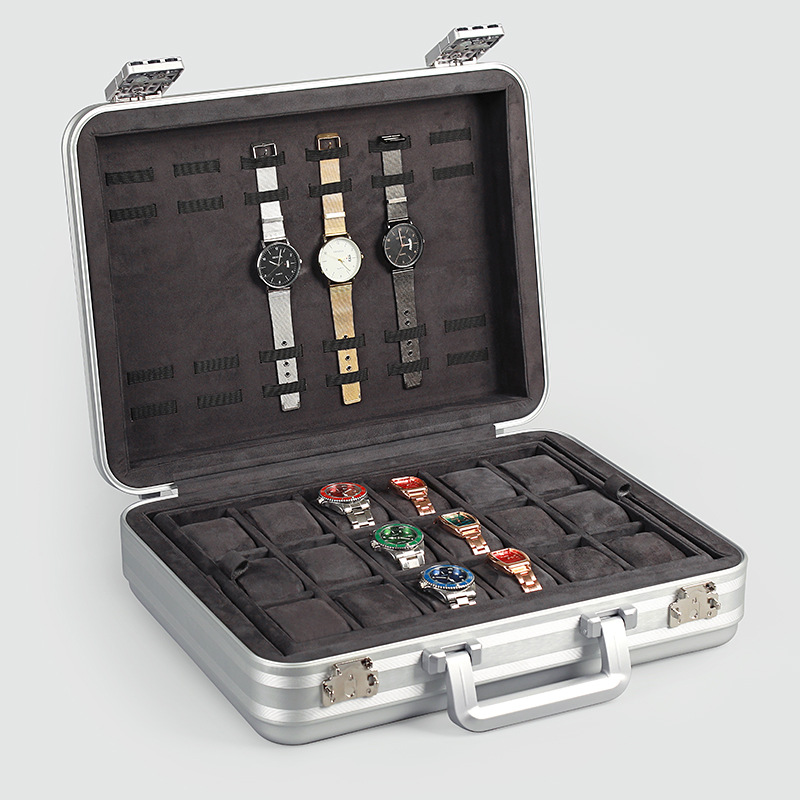 알루미늄 럭셔리 시계 상자, 대형 금속 시계 상자, 잠 - Luxury Watch Case Travel 리뷰 및 가격