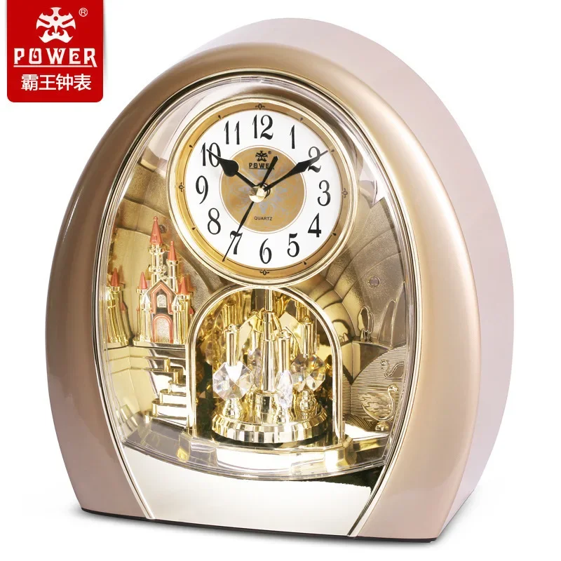 테이블 시계 데스크 시계 빈티지 나무 스윙 음악 홈 데 - Table Watch Luxury 리뷰 및 가격