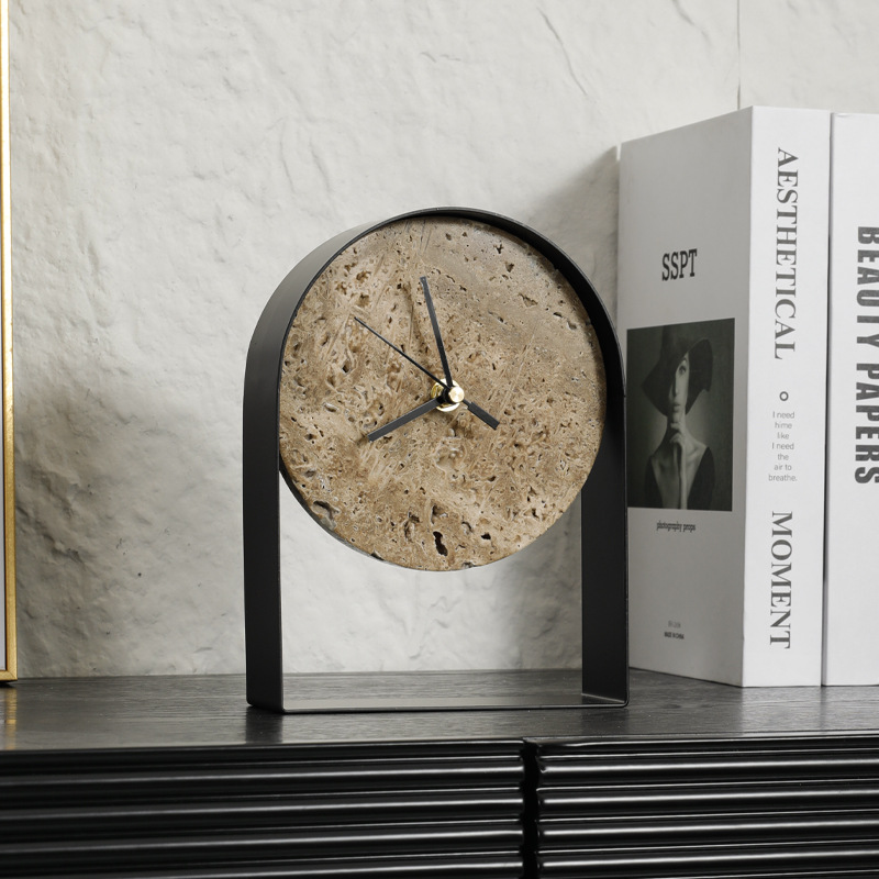 고급스러운 대리석 탁상시계 모던 모델룸 서재 책장 수공 - Table Watch Luxury 리뷰 및 가격