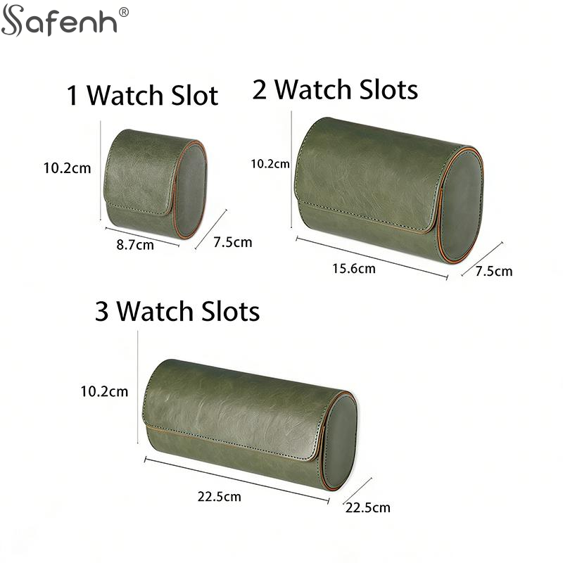 고급 가죽 시계 롤 1 2 3 슬롯 보관 케이스 정품  - Luxury Watch Case Travel 리뷰 및 가격