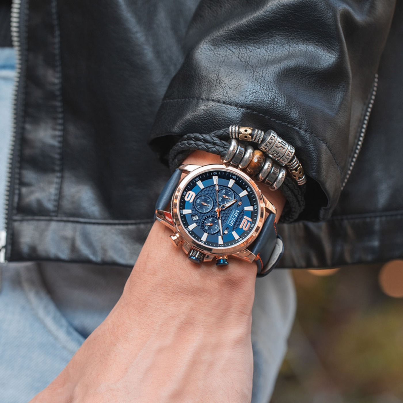 MEGIR 2020 럭셔리 시계 남성용 탑 브랜드 방수 - Luxury Watch Leather 리뷰 및 가격