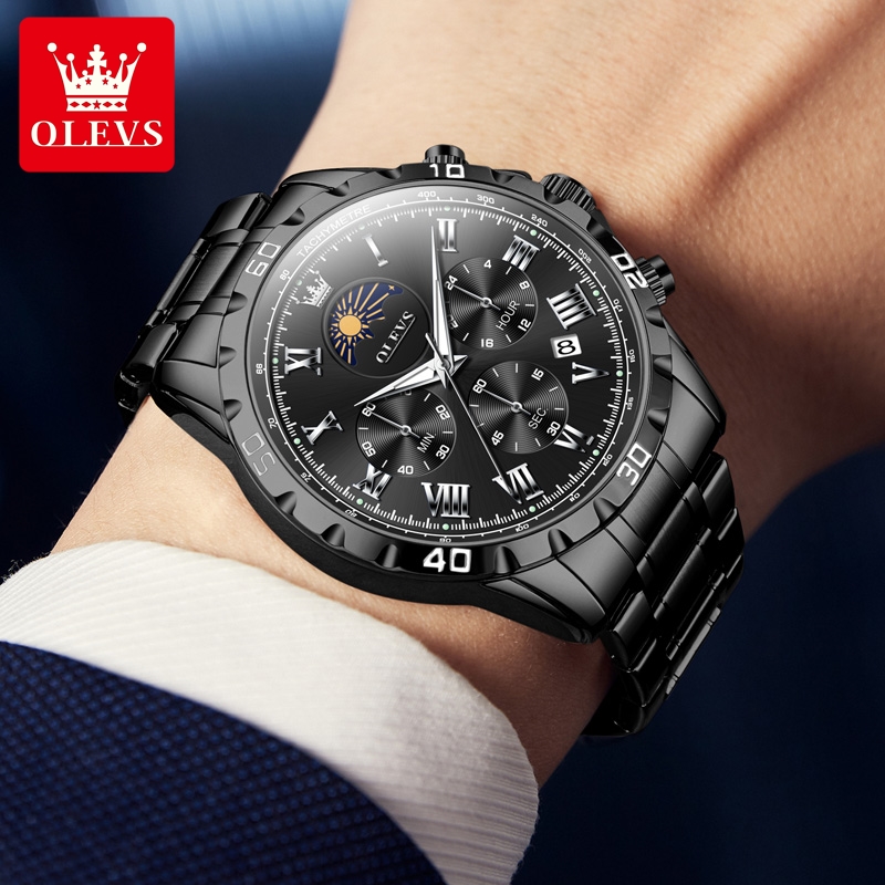 OLEVS 남성용 로마 체중계 시계, 방수 야광 문페이 - Luxury Watch Audemars Piguet 리뷰 및 가격