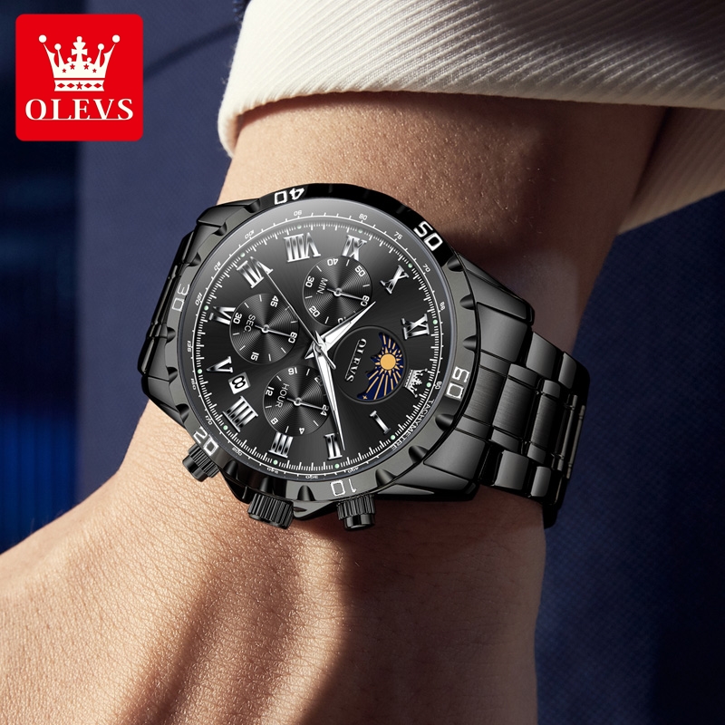 OLEVS 남성용 로마 체중계 시계, 방수 야광 문페이 - Luxury Watch Audemars Piguet 리뷰 및 가격