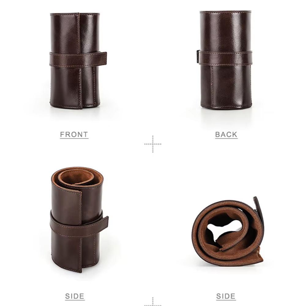 100% 정품 소가죽 시계 롤 케이스 6 슬롯 CONT - Luxury Watch Case Travel 리뷰 및 가격